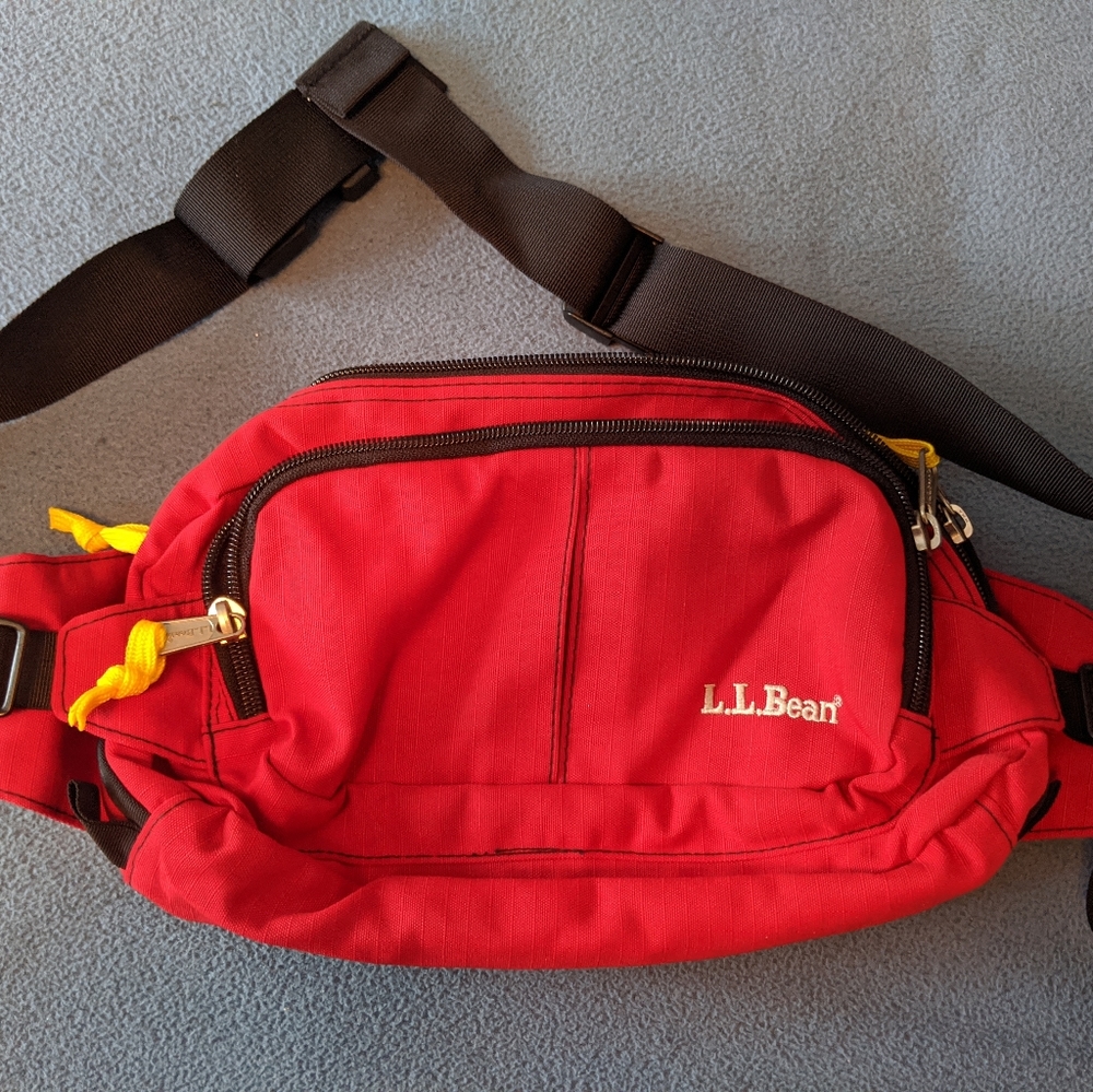 L.L. Bean Red Waist Bag